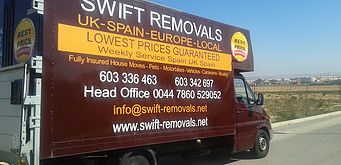 Removals Balsicas Costa Calida to UK